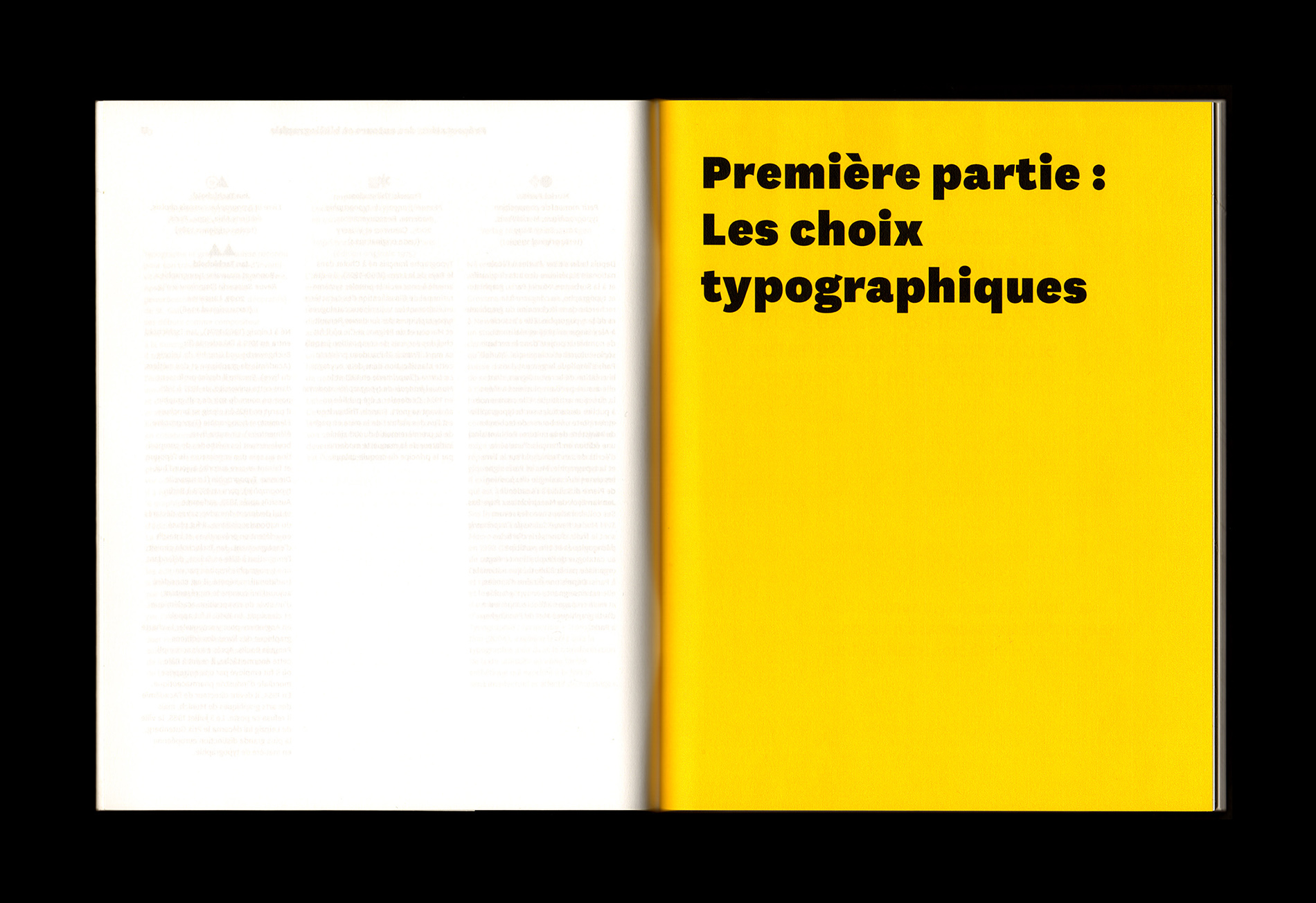 page titre première partie, DNSEP Charlotte Gauvin C'est quoi la règle déjà? Recueil de règles typographiques