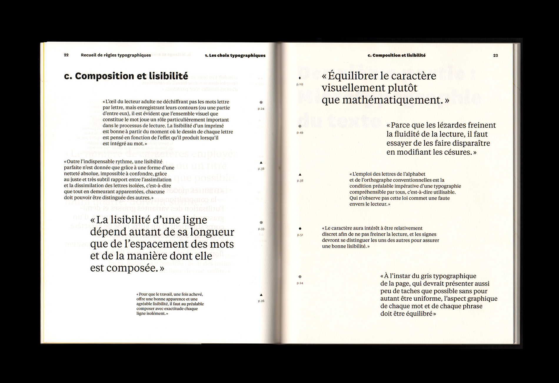 pp.22-23, DNSEP Charlotte Gauvin C'est quoi la règle déjà? Recueil de règles typographiques